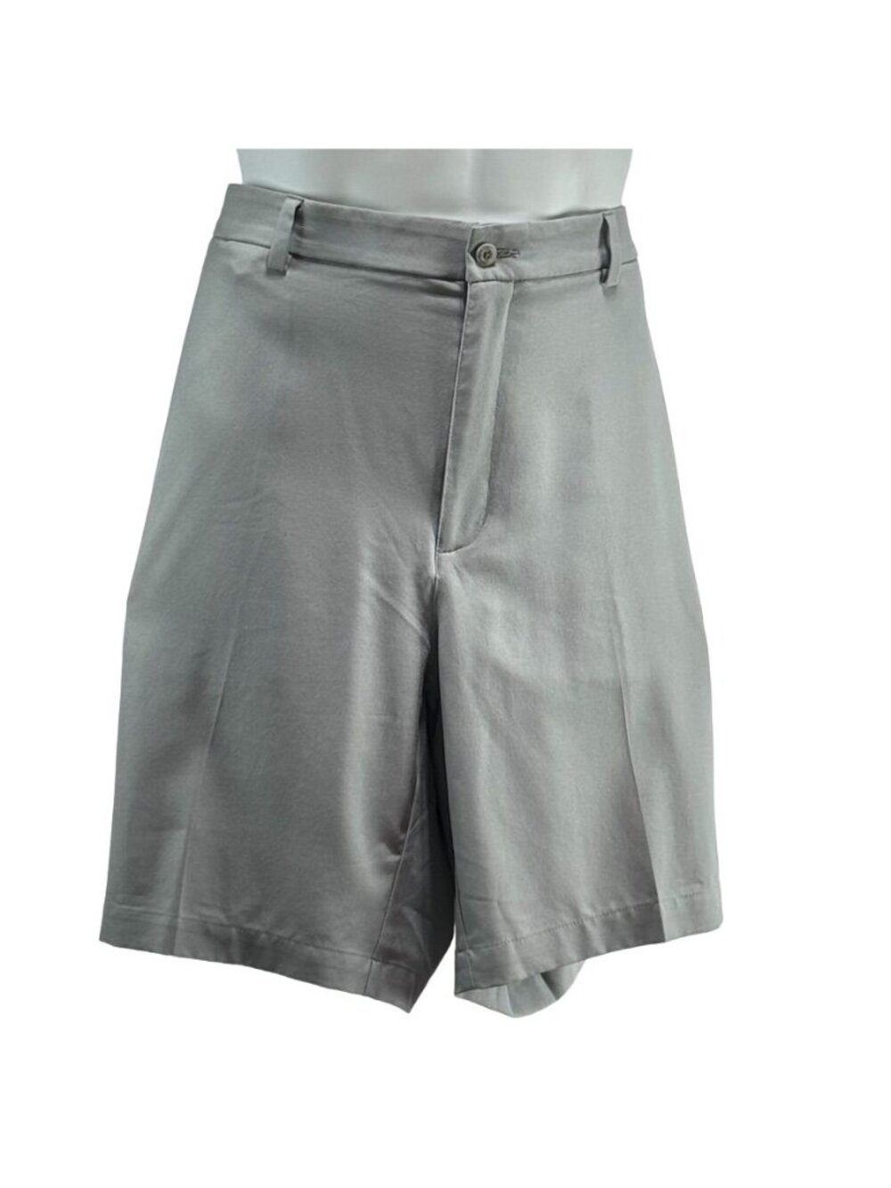 PRO TOUR Men's Golf Shorts Gray Polyester Stretch Pockets Belt Loops Size 42